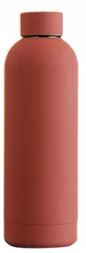 Vandflaske Rustfri Stål Rød 500 ml.