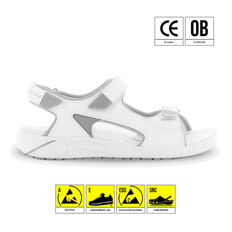 SAFETYJOGGER ODILE SANDAL HVID OXYPAS JOBSANDAL