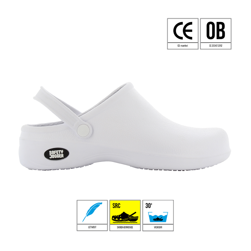SAFETY JOGGER BESTLIGHT CLOGS HVID