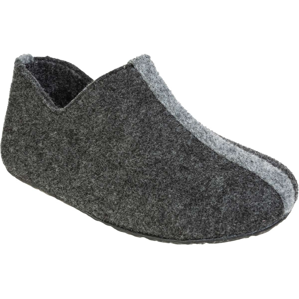 Mols Shima Kids Felt Slipper Mørkgrå