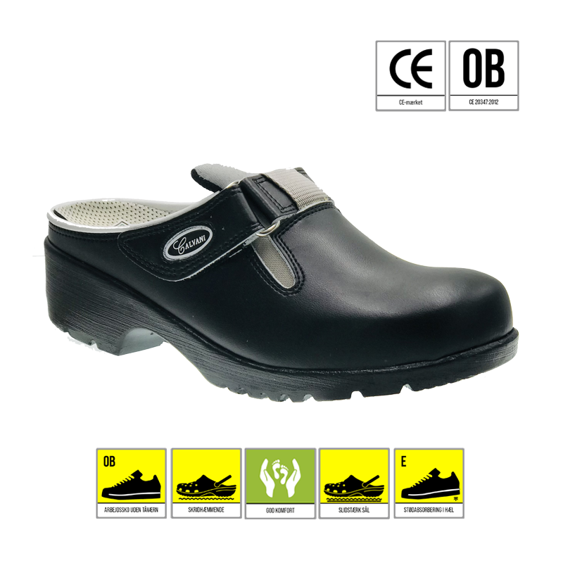 CALVANI 2520 CLOGS ÅBEN VELCRO SORT