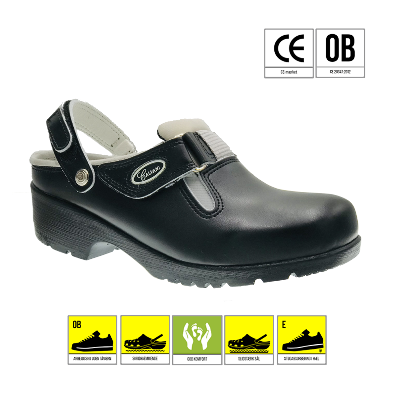 CALVANI 2530 CLOGS ÅB HÆLR VELCR SORT