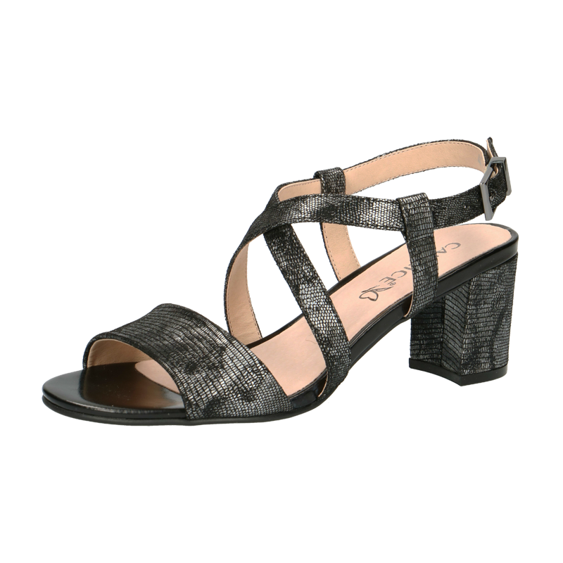CAPRICE SANDAL SORT REPTIL