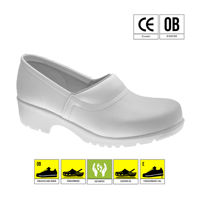REPORTO 3020 CLOGS HÆLKAPPE HVID