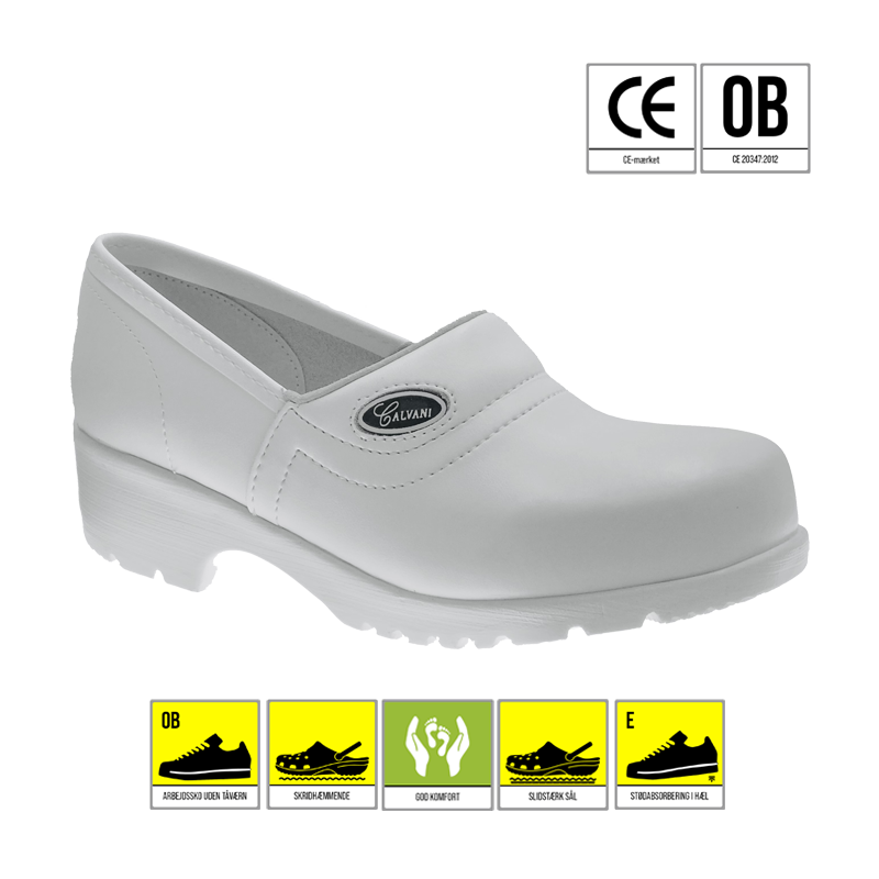 CALVANI 3121 CLOGS HÆLKAPPE HVID