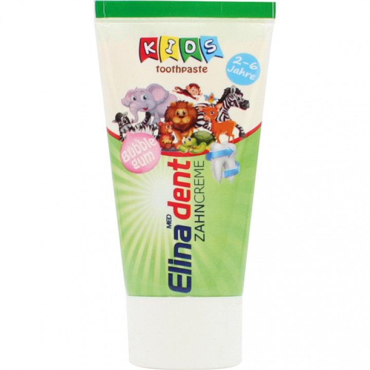Elina Kids Tandpasta 2-6 år 50 ml. Grøn