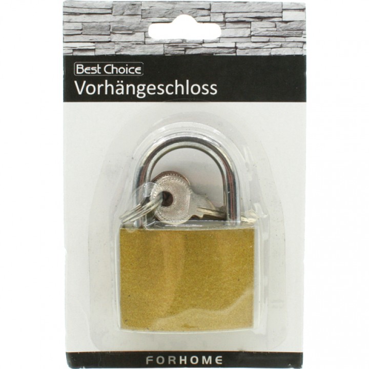 Hængelås Messing 5 cm