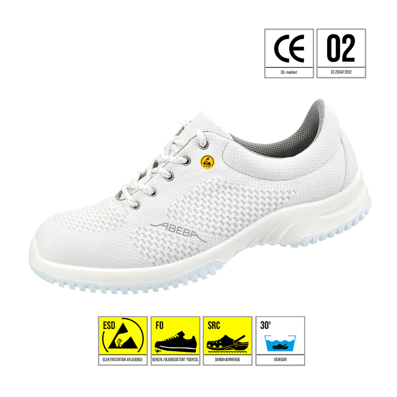 ABEBA 36772 UNI6 SKO ESD HVID