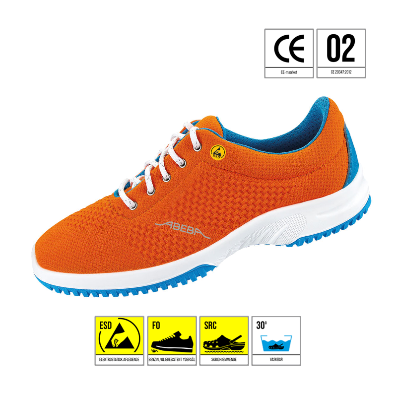 ABEBA 36774 UNI6 SKO ESD ORANGE