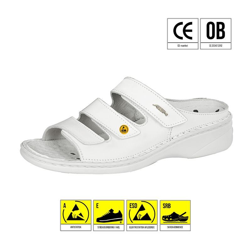 ABEBA 36902 REFELXOR SANDAL ESD HVID