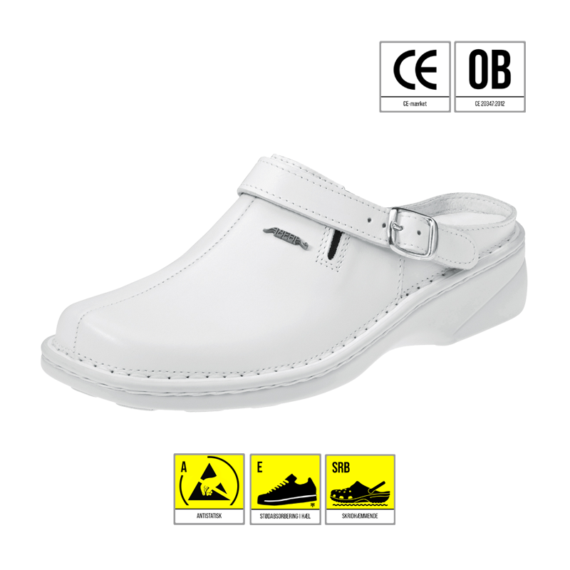 ABEBA 6903 REFLEXOR SANDAL HVID