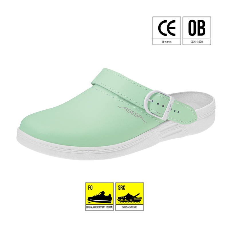 ABEBA CLOGS LYSEGRØN