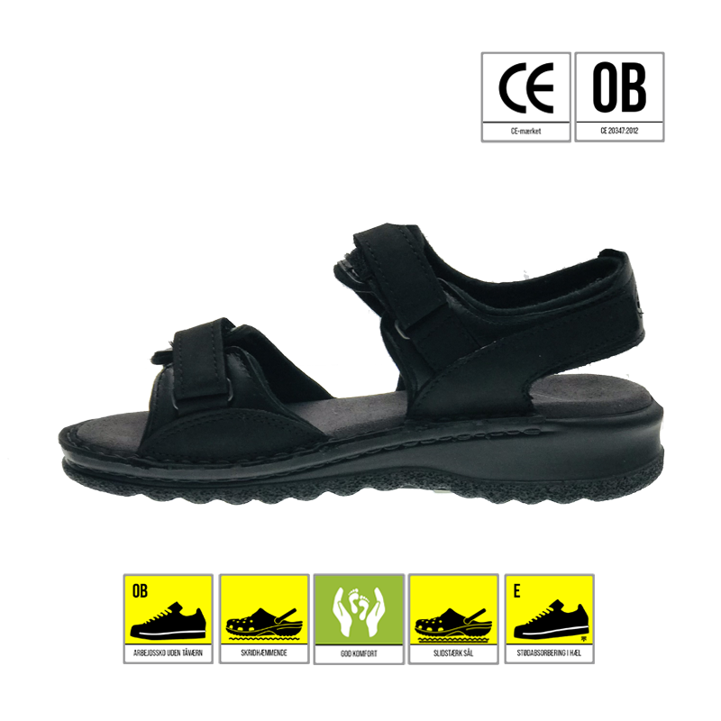 710093-01-Reporto-arbejdssko-sandal-med-velcro-sort-fra-reporto