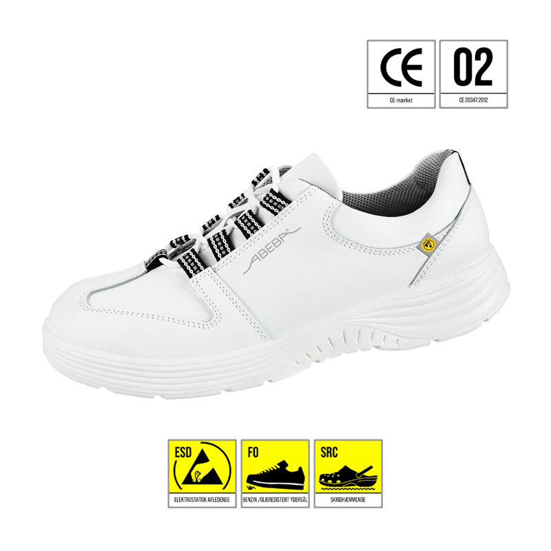 ABEBA X-LIGHT 7131133 SKO ESD HVID