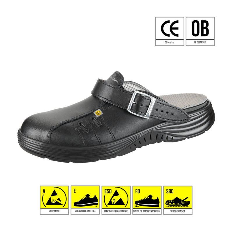 ABEBA X-LIGHT 7131142 CLOGS ESD SORT