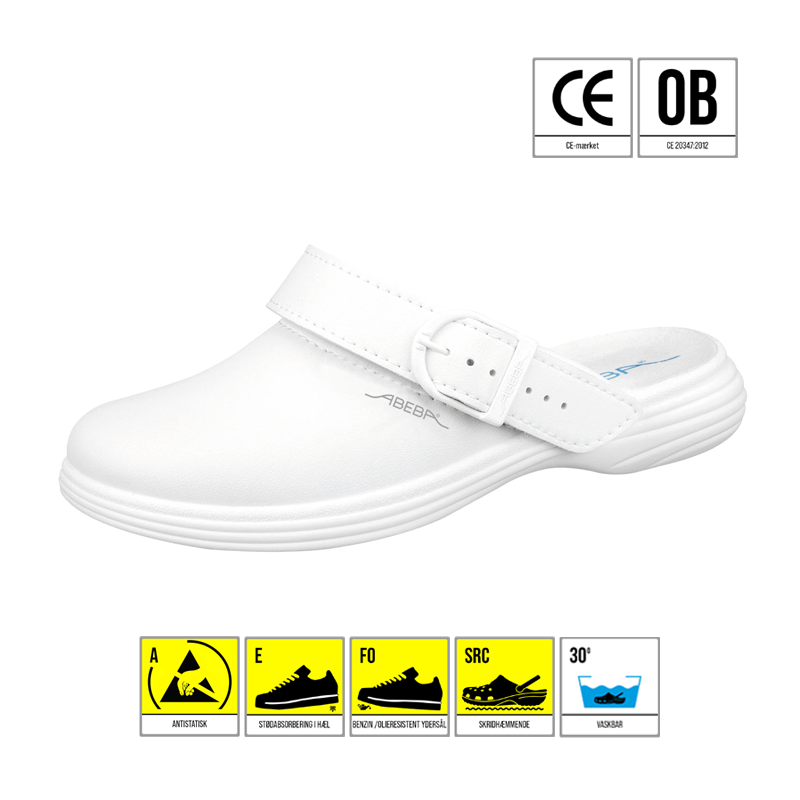 ABEBA  CLOGS HVID