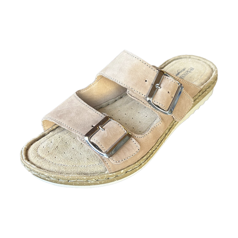 RELAXSHOE SANDAL MED TO REMME BEIGE