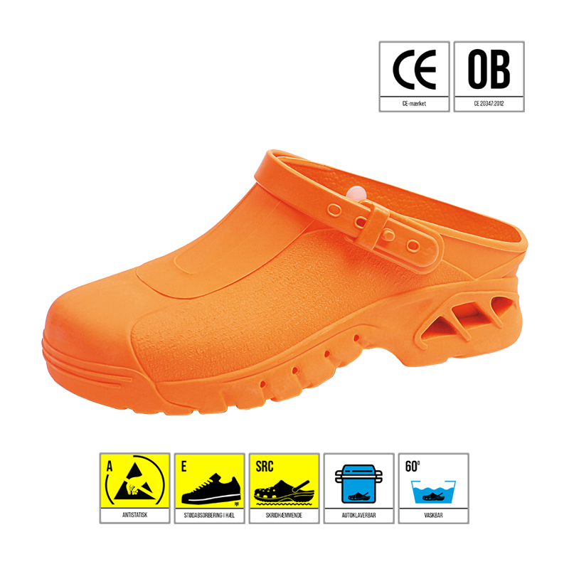 ABEBA CLOGS ORANGE ESD
