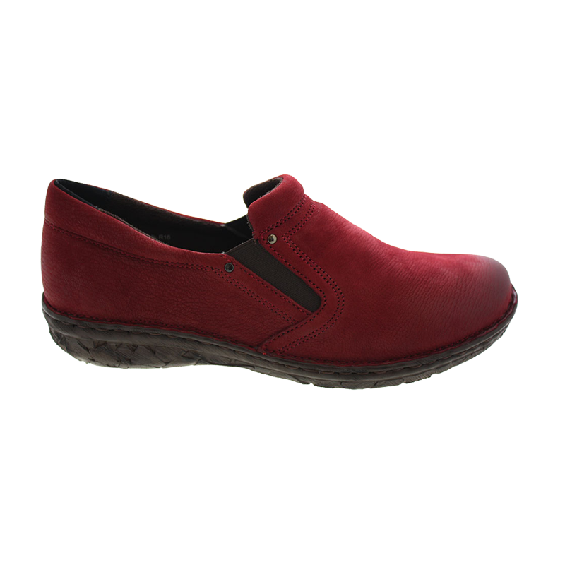 komme Orphan Glatte Relaxshoe sko med elastik rød - REPORTO SKO